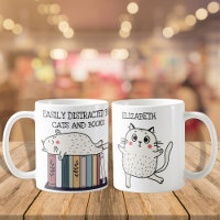 Cute Funny Book Cat Lover Quote Bookworm Name