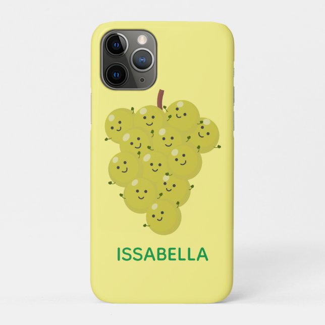 Cute funny bunch of grapes cartoon illustration Case-Mate iPhone case (Back)