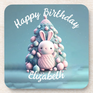 Cute ,funny ,bunny , kawaii style  coaster