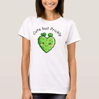 Cute Funny Cactus Heart Valentine's Day T-Shirt