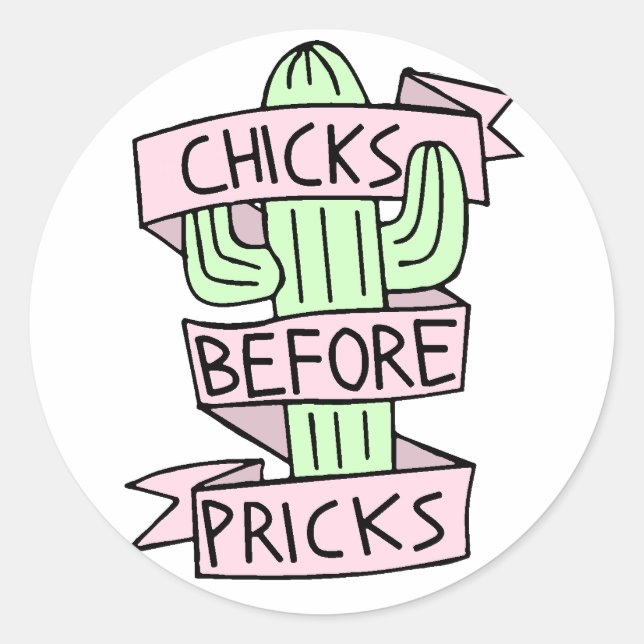 Cute Funny Cactus Stickers (Front)