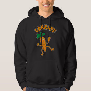 Cute & Funny Carrate Karate Training Carrot Pun Hoodie