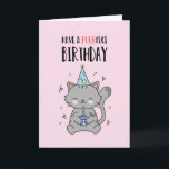 Cute Funny Cat Lover Kitten Pun Purrfect Birthday Card<br><div class="desc">Funny and cute birthday card for those who love puns and humour. Perfect way to wish your friends and family happy birthday.  Visit our store for more birthday card collection. You'll find something cool,  humourous and sometimes sarcastic birthday cards for your special someone.</div>