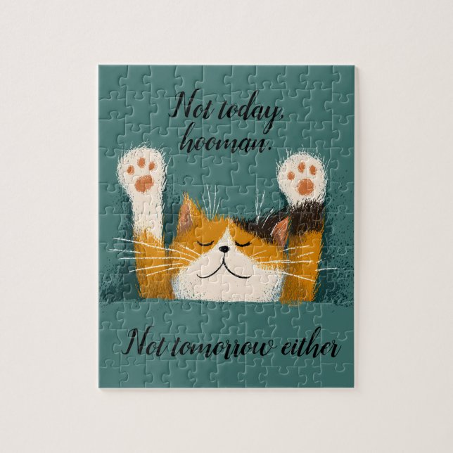 Cute Funny Cat Nap Jigsaw Puzzle (Vertical)