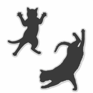 Cute Funny Cat Silhouette