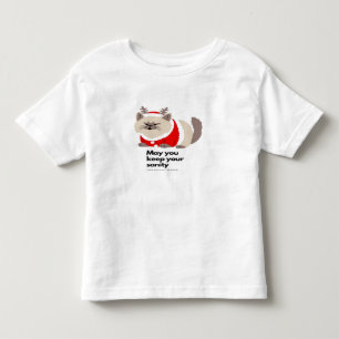 Cute funny cat toddler t-shirt