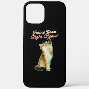 Cute Funny Cat Typography with Playful Kitten iPhone 12 Pro Max Case