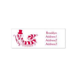Cute funny centipede cartoon illustration self-inking stamp