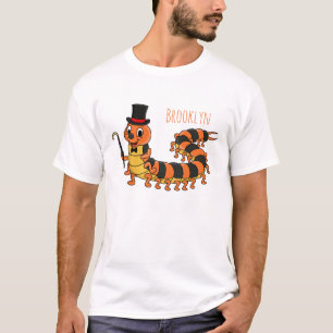 Cute funny centipede cartoon illustration T-Shirt