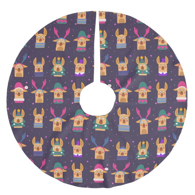 Cute/Funny Christmas Brushed Polyester Tree Skirt (Front)