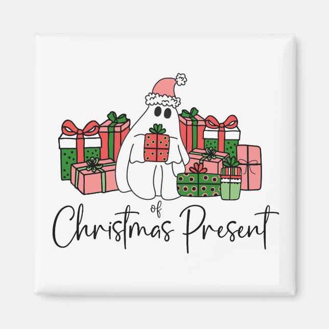 Cute Funny Christmas Magnet (Front)