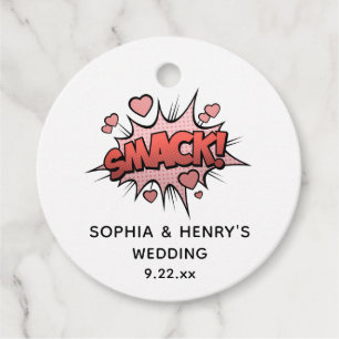 Cute Funny Classic Vintage Retro Wedding Favour Tags