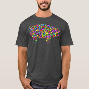 Cute Funny Coloured Dot Pig International Dot Day T-Shirt