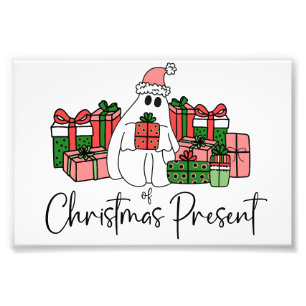 Cute Funny Colourful Christmas Photo Print