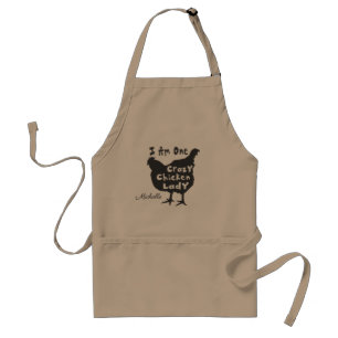 Cute Funny Crazy Farm Chicken Lady Standard Apron