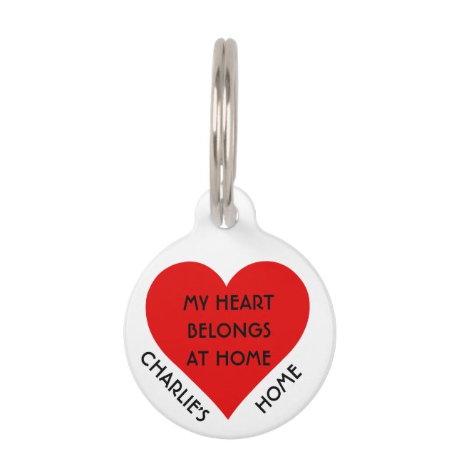 Cute Funny Custom Personalized Name  Pet Tag (Front)