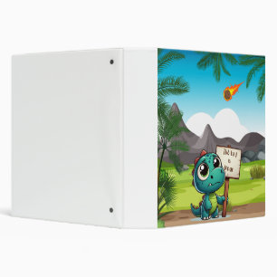 cute, funny dinosaur binder