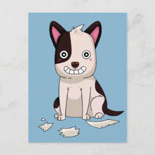 Cute & Funny Dog custom colour postcard