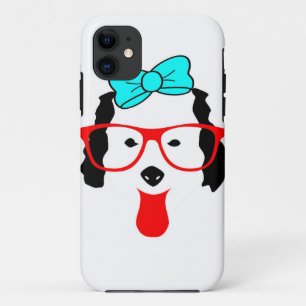 Cute Funny Dog Head Drawing iPhone 11 Case