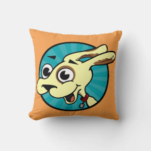 CUTE FUNNY DOG SQUARE THROW PILLOW