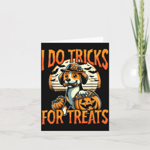 Cute Funny Dog Themed Dig Owner Halloween Design Card
