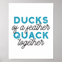 Cute Funny Ducks Puns Quote Design
