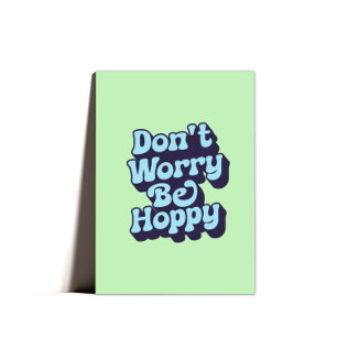 Cute Funny Easter Hoppy Bunny Folded  Card