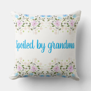 Cute,funny elegant spoiled by grandma Throw Pillow