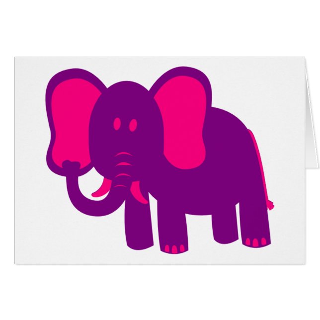 Cute Funny Elephant (Front Horizontal)