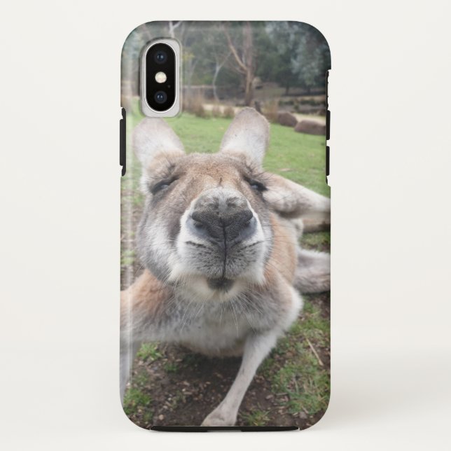 Cute Funny Face Kangaroo Kawaii Animal Photo Case-Mate iPhone Case (Back)