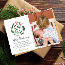 Cute Funny Family Christmas Photo Red Green