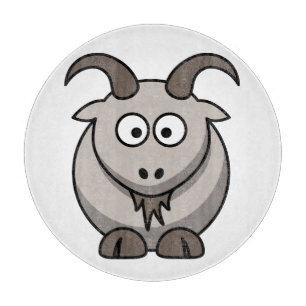 Cute Funny Farm Yard Goat Cutting Board