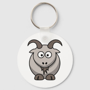 Cute Funny Farm Yard Goat Keychain