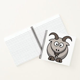Cute Funny Farm Yard Goat Notebook