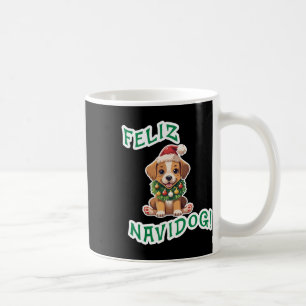 Cute Funny Feliz Navidad Navidog Dog Lover Christm Coffee Mug