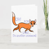 Cute funny Fox quote to motivate crossword lovers