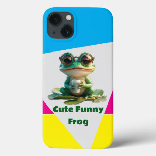 Cute Funny Frog iPhone 13 Case