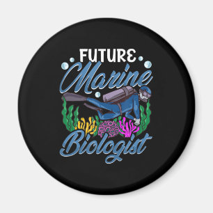 Cute & Funny Future Marine Biologist Biology Magnet
