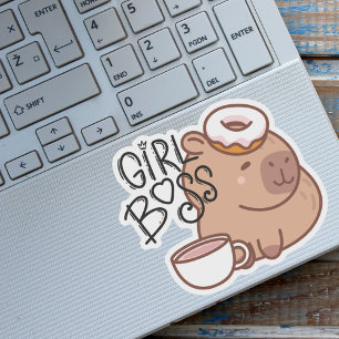 Cute Funny Girl Boss Capybara