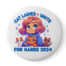 Cute Funny Girly Childless Cat Lady Unite Harris