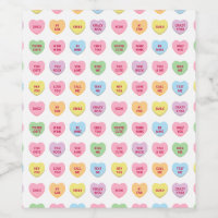 Cute funny girly custom conversation candy hearts