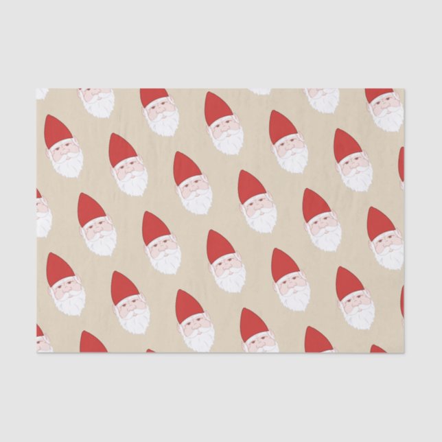 Cute Funny Gnomes Tissue Paper (Front)