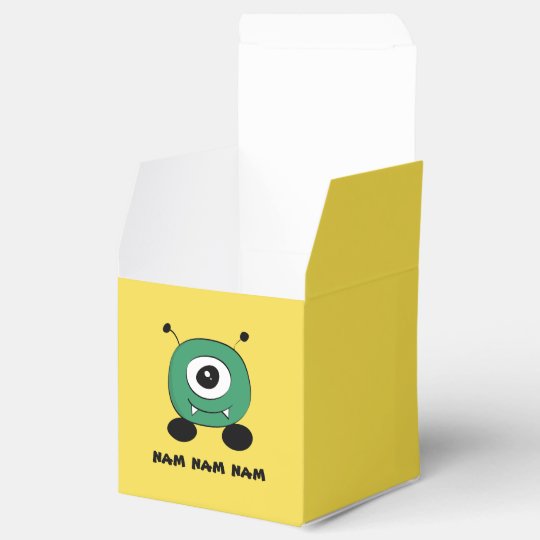 Cute Funny Green Alien Favor Box