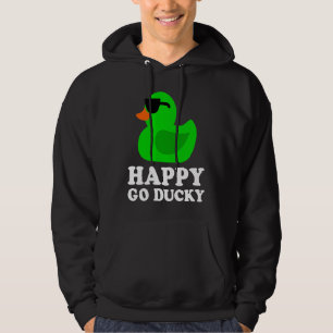 Cute Funny Green Rubber Duck Lover Sunglasses Luck Hoodie
