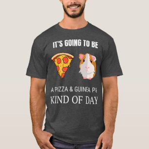 Cute & Funny Guinea Pig Lover Pizza Lover Graphic T-Shirt