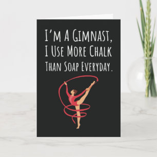 Cute Funny Gymnastics Cards Sports For Teen Girls