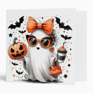 Cute Funny Halloween Ghost Binder