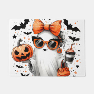Cute Funny Halloween Ghost Doormat