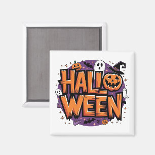 Cute funny halloween magnet