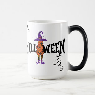 Cute Funny Halloween Pumpkins Laughing Mug
